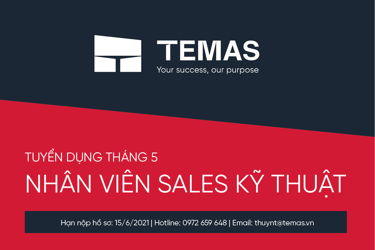 Recruitment in May 2021 - Sales engineer working in Hanoi and Ho Chi Minh city